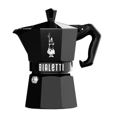 Гейзерная кофеварка Bialetti Moka Express Exclusive Black на 3 порции Гейзерная кофеварка Bialetti Moka Express Exclusive Black на 3 порции