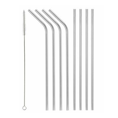 Набор из 6 стальных соломинок + щетка Motta