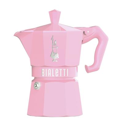 Гейзерная кофеварка Bialetti Moka Express Exclusive Pink на 3 порции Гейзерная кофеварка Bialetti Moka Express Exclusive Pink на 3 порции