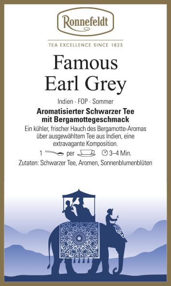 Чай листовой черный Ronnefeldt Famous Earl Grey, 100гр