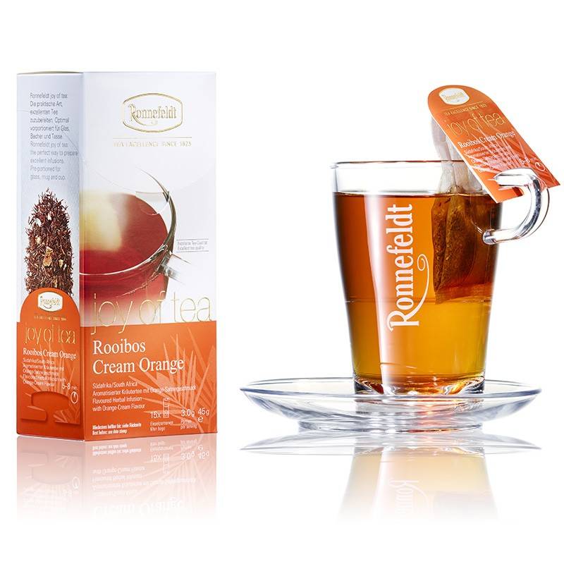 Чай пакетированный Ronnefeldt Joy of Tea Rooibos Cream Orange, 15шт