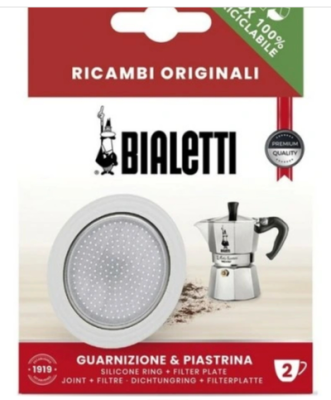 Набор уплотнителей для гейзерных алюминиевых кофеварок Bialetti 2 порции