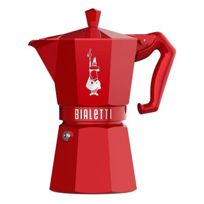 Гейзерная кофеварка Bialetti Moka Express Exclusive Red на 6 порций Гейзерная кофеварка Bialetti Moka Express Exclusive Red на 6 порций