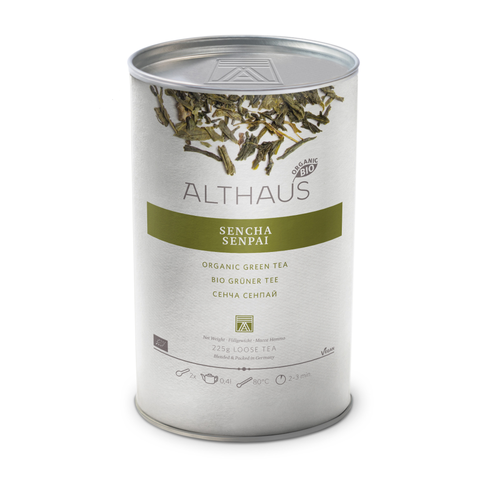 Чай листовой зелёный Althaus Sencha Senpai 225гр