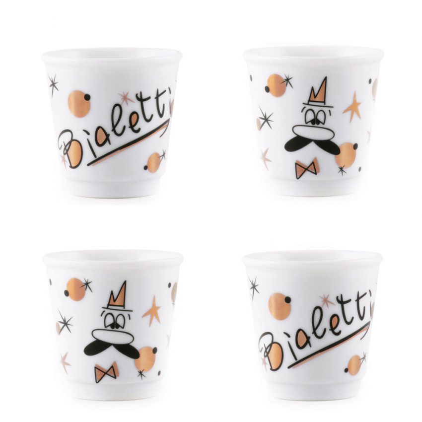 4 стакана Bialetti Rose Gold 90мл