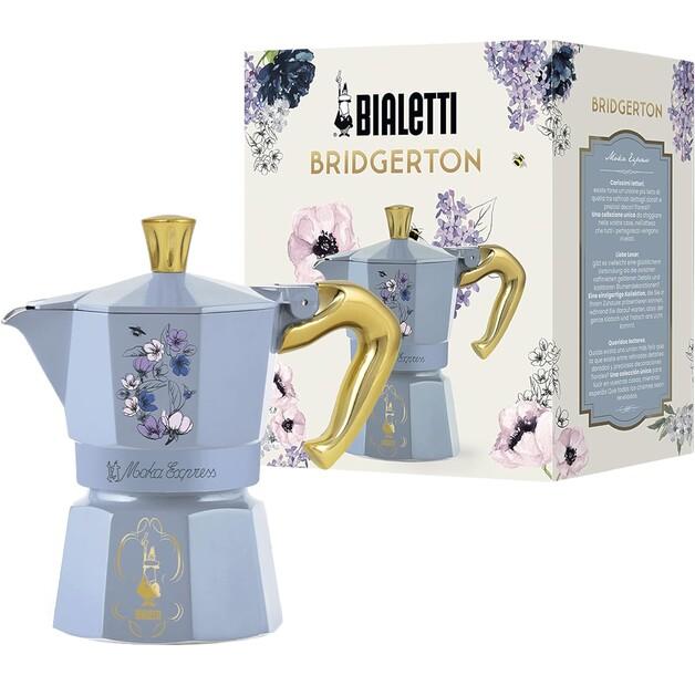 Гейзерная кофеварка Bialetti Moka Express Bridgerton на 3 порции