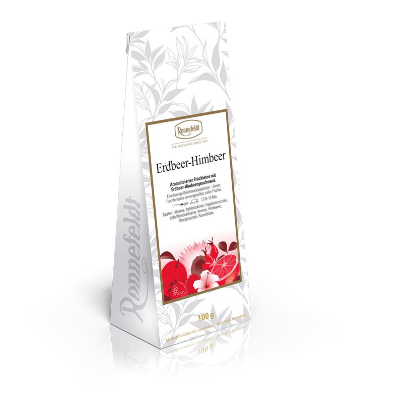 Чай листовой фруктовый Ronnefeldt Strawberry & Raspberry, 100гр