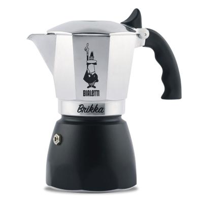 Гейзерная кофеварка Bialetti Brikka NEW с клапаном 4 порции Гейзерная кофеварка Bialetti Brikka NEW с клапаном 4 порции
