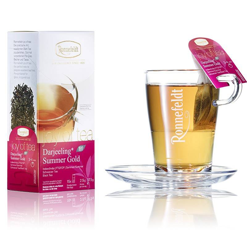 Чай пакетированный Ronnefeldt Joy of Tea Darjeeling Summer Gold, 15шт Чай пакетированный Ronnefeldt Joy of Tea Darjeeling Summer Gold, 15шт