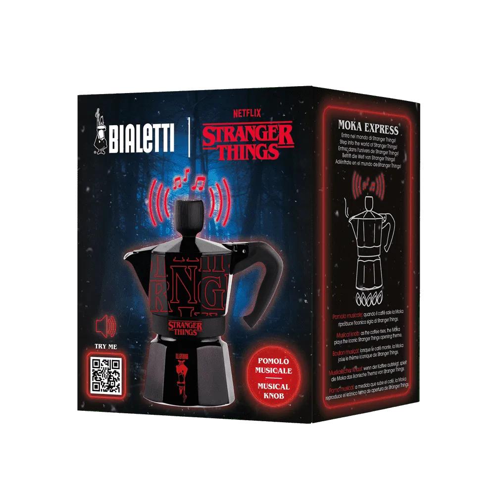 Гейзерная кофеварка Bialetti Moka Express Stranger Things на 3 порции