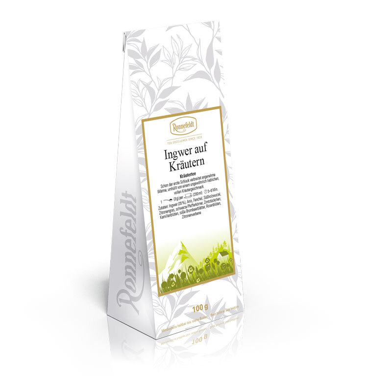 Чай листовой травяной Ronnefeldt Ayurveda Herbs & Ginger, 100гр