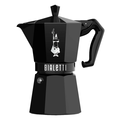 Гейзерная кофеварка Bialetti Moka Express Exclusive Black на 6 порций Гейзерная кофеварка Bialetti Moka Express Exclusive Black на 6 порций